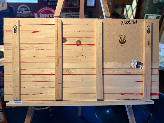 XL Vibrant Red, White & Blue. Handcrafted Wooden American Flag #XL0034 New