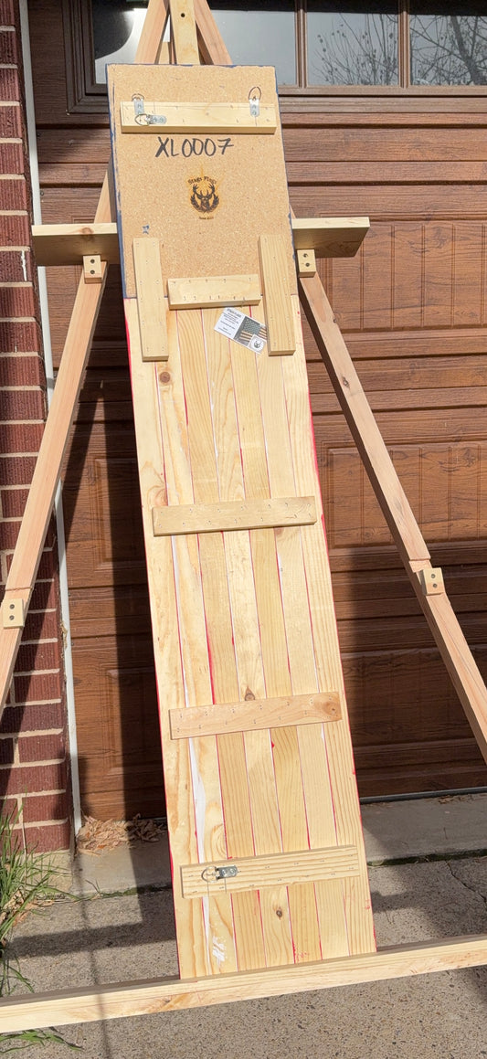 XL Long Outside/Inside Full-Stain Red, white & Blue. Handmade American Flag #XLL0007