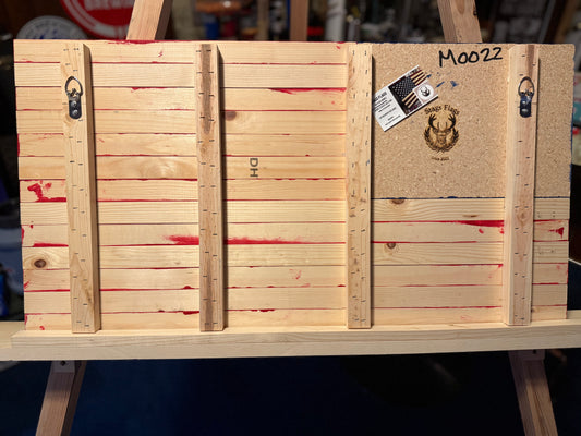 Medium Vibrant Red, White & Blue, Handmade Flag #M0022. New