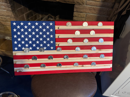 New! Challenge coin / Hero Coin shelf  Part-Chlngshlf.