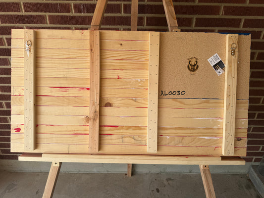 XL “Old Glory” Full-Stain Red, White & Blue. Handcrafted Wooden American Flag #XL0030. New