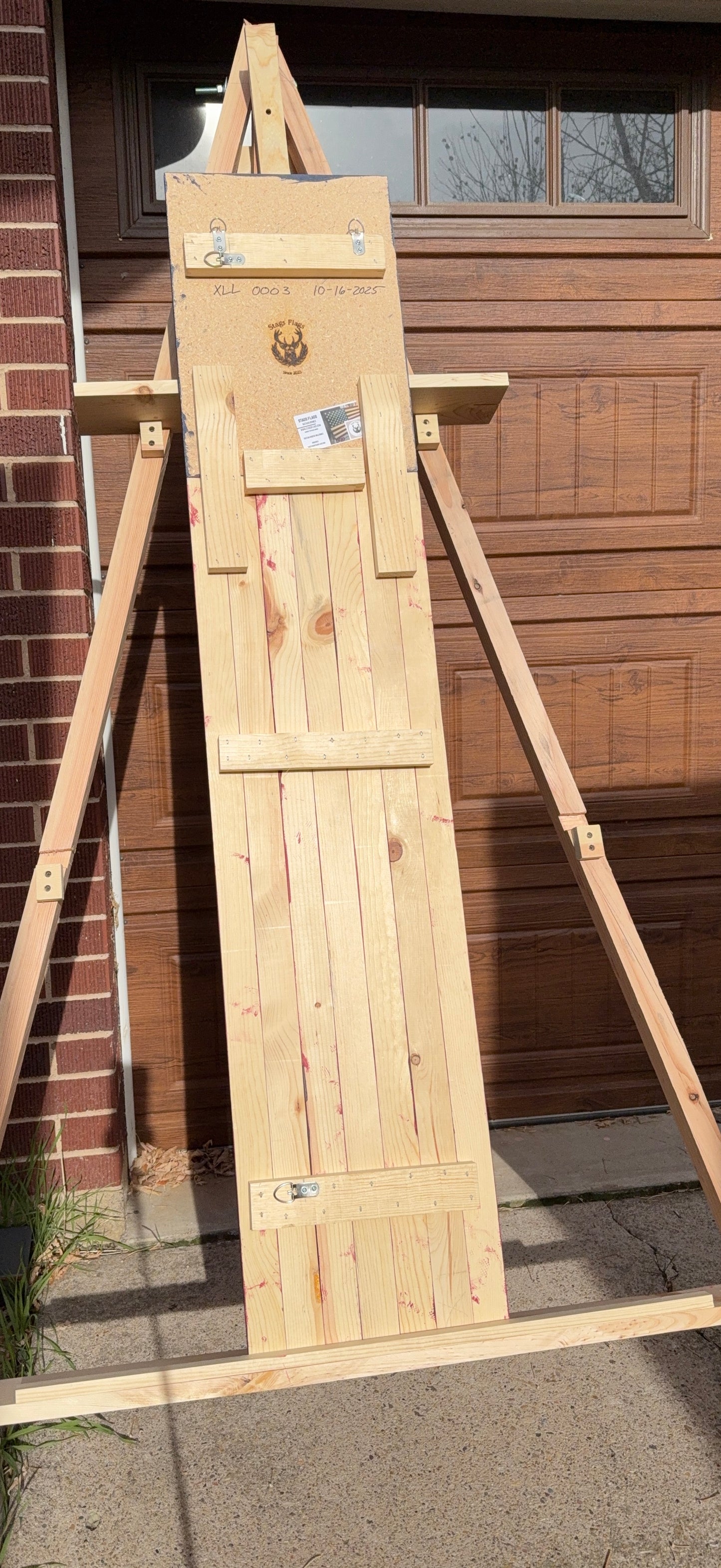 XL Long Subtle Red, White & Blue. Handmade American Flag #XLL0003