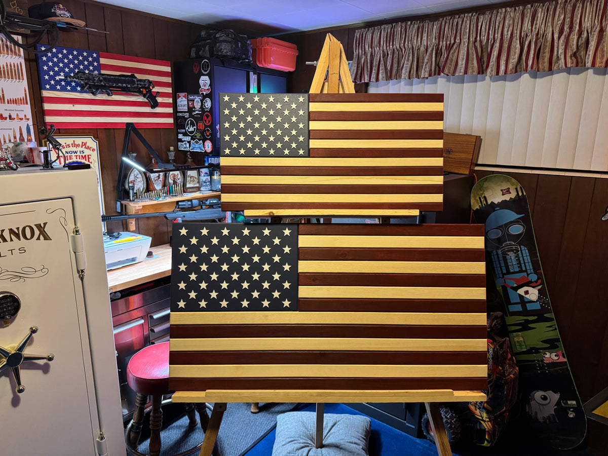 Subtle Wooden American Flag | Medium & XL