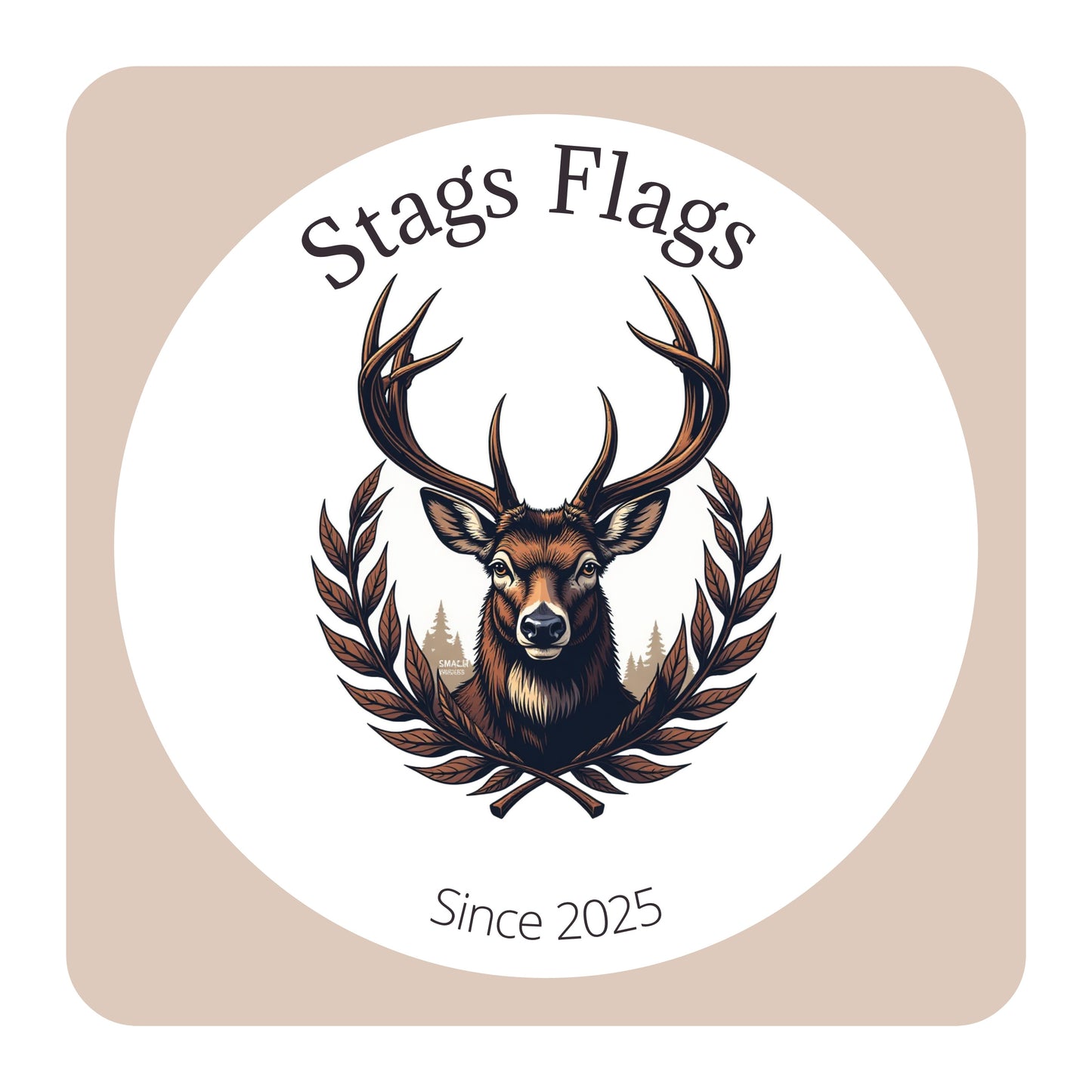 Medium Vibrant Red, White & Blue, Handmade Flag #M0022.  New